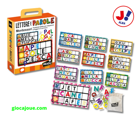 Headu IT53870 - Lettere e Parole Montessori, in vendita da Gioca Joué