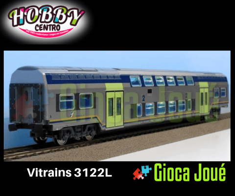 Vitrains 3122L - Carr. due piani 2a cl. nuova livrea Trenitalia illuminata FS in vendita da Gioca Joué