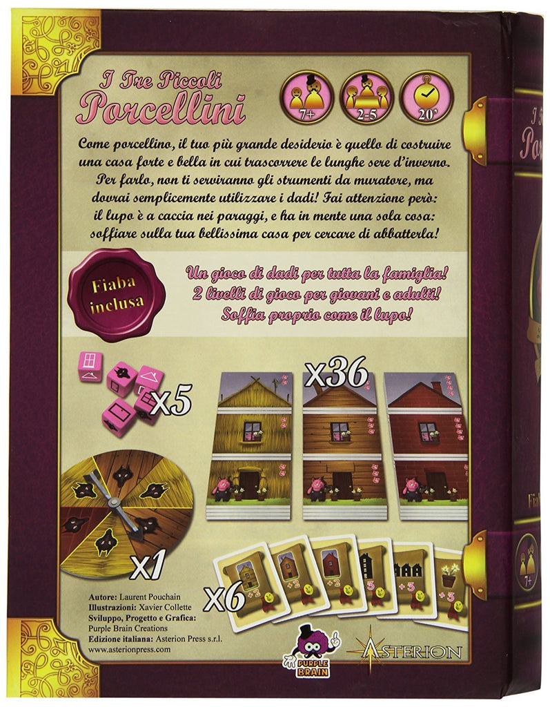 Recensione del gioco da tavolo I Tre Piccoli Porcellini