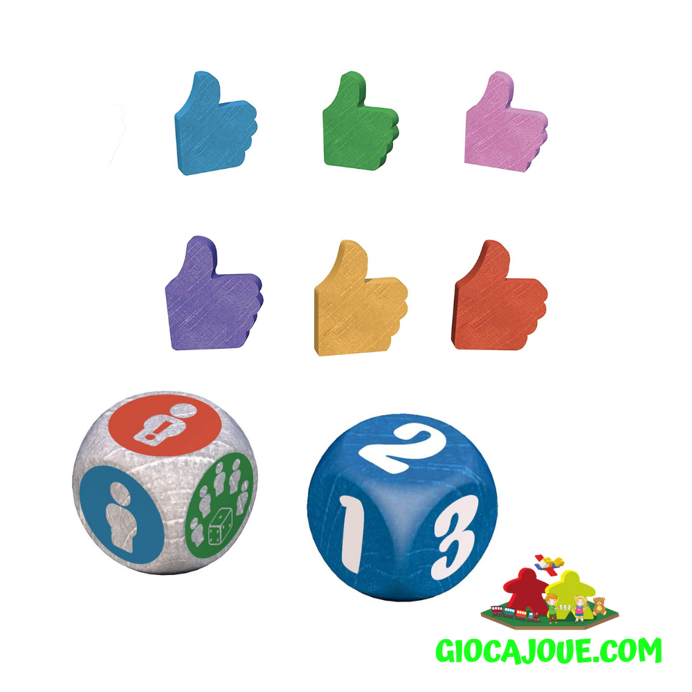 Il Gioco Della Famiglia GBR - CreativaMente, Gioco Da Tavolo Per 2-6 Giocatori, Con 30 Sfide, Carte Azione, Pedine In Legno, Percorso Variabile