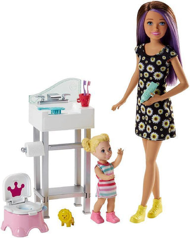 Barbie Babysitter -  Playset con Bambola Skipper Piccola - Asst. FHY97-FJB01 In vendita da GiocaJoue.com