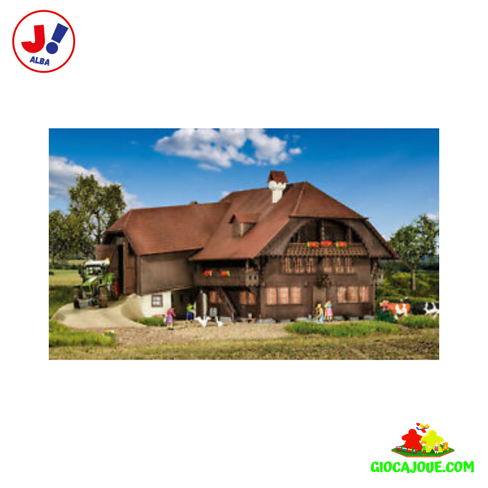 Kibri 38808 – Fattoria Emmental In Scala H0, Modello Da Montaggio Per Ferrovia, 30x19,5x13,5 Cm