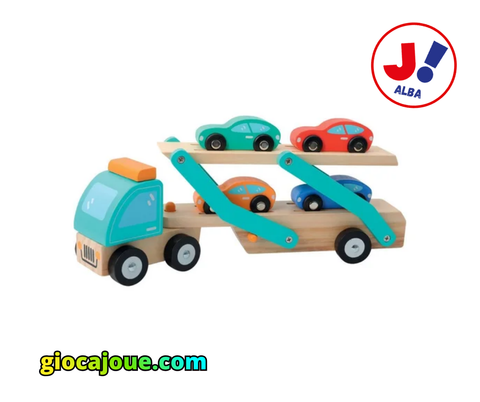 Camion Trasportatore di Veicoli in Legno – Atelier du Bois in vendita da GioaJoué.com
