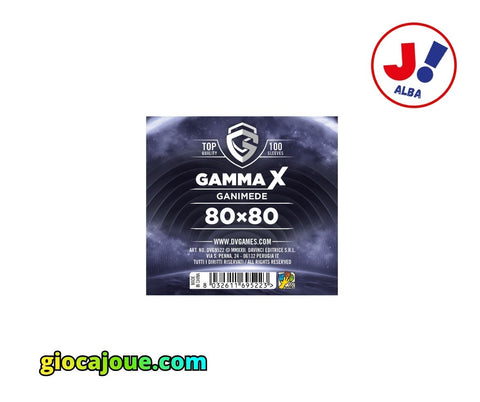 Bustine Protettive Gamma X GANIMEDE (80x80), in vendita da giocajoué.com