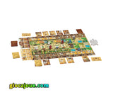 Wine & Cheese, board game, componenti del gioco in assetto di partita