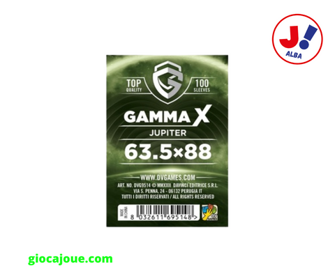 dV Giochi - Bustine Protettive Gamma X JUPITER (63,5x88), in vendita da Gioca Joué