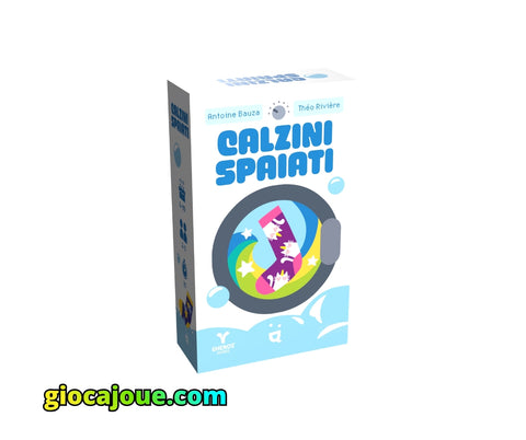 Calzini spaiati, board game, scatola del gioco vista frontalmente