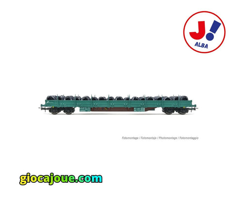 HR6553 - FS carro pianale a carrelli tipo Res, con bobine di filo metallico, in vendita da GiocaJoué.com