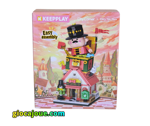 Keepplay: City Corner - Giocattolaio Vintage, mattoncini compatibili con Lego, vista frontale della scatola