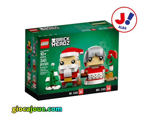 LEGO 40274 - BrickHeadz: Mr. & Mrs. Claus, in vendita da GiocaJoué.com