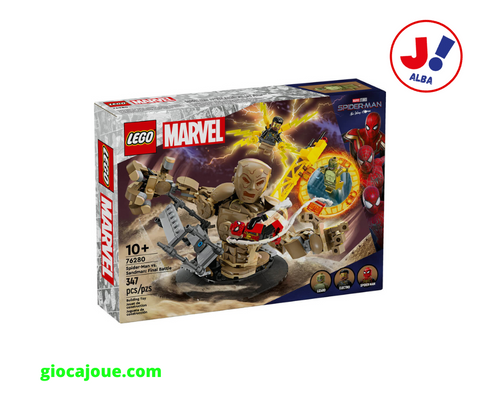 LEGO 76280 - Marvel: "Spider-Man vs. Uomo sabbia: Battaglia finale", in vendita da Gioca Joué