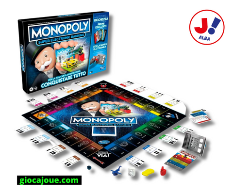 Hasbro E8978 - Monopoly Super Electronic Banking, in vendita da Gioca Joué