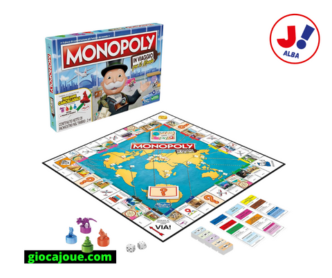 Hasbro F4007 - Monopoly - In Viaggio Per il Mondo, in vendita da Gioca Joué