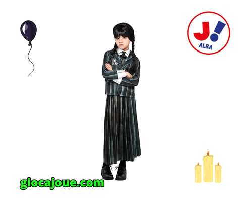 Costume "Wednesday Addams: Divisa Scolastica", in vendita da GiocaJoué.com