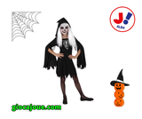 Costume "Scheletro con cappuccio per ragazza", in vendita da GiocaJoué.com
