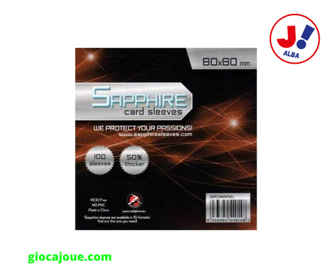 Sapphire Sleeves - Bustine Protettive Sapphire CARAMEL (80x80), in vendita da Gioca Joué