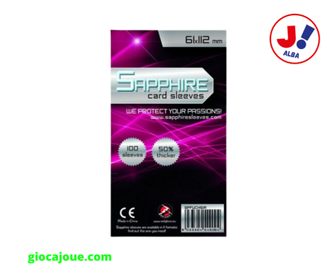 Sapphire Sleeves - Bustine Protettive Sapphire FUCHSIA (61x112), in vendita da Gioca Joué