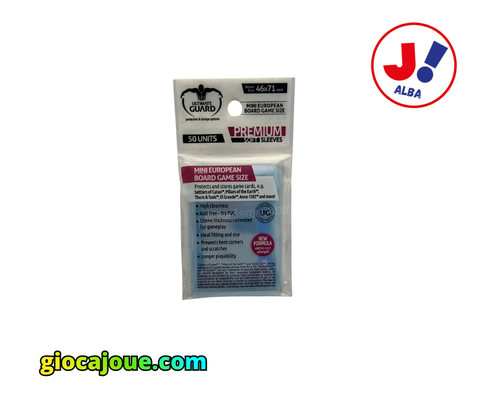 Ultimate Guard: Bustine protettive - Mini European 46x71, in vendita da GiocaJoué.com