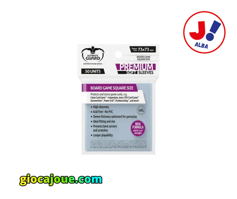 Ultimate Guard: Bustine protettive - Board Game Square Size 73x73, in vendita da GiocaJoué.com