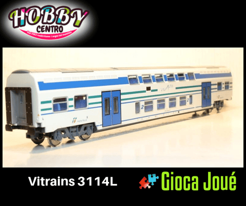 Vitrains 3114L - Carrozza due piani 1a classe livrea Vivalto illuminata FS in vendita da Gioca Joué