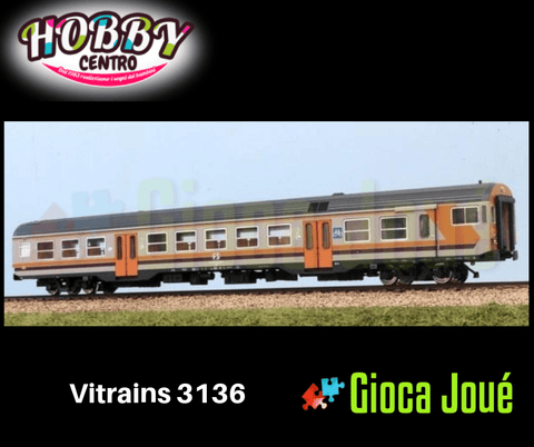 Vitrains 3136 - Carrozza semipilota passante MDVC di 2 classe in vendita da Gioca Joué