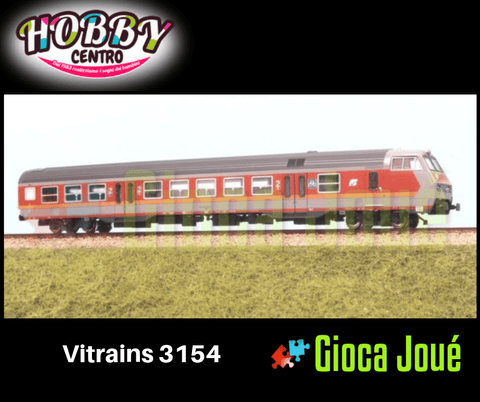 Vitrains 3154 - Carrozza Pilota FS MDVE di 2 cl. con illuminazione interna in vendita da Gioca Joué