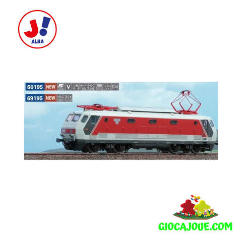 ACME 69195 - FS E.444R 061 locomotiva elettrica in livrea d'origine grigio/rosso, Numeri anteriori bianchi e pantografo 52 strisciante d’origine, ep. V - DCC Sound in vendita da Gioca Joué