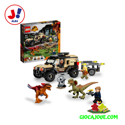 LEGO 76951 - Trasporto del Piroraptor e del Dilofosauro in vendita da Gioca Joué