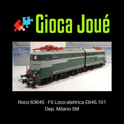 Roco 63645 - FS Loco elettrica E645.101 Dep. Milano SM