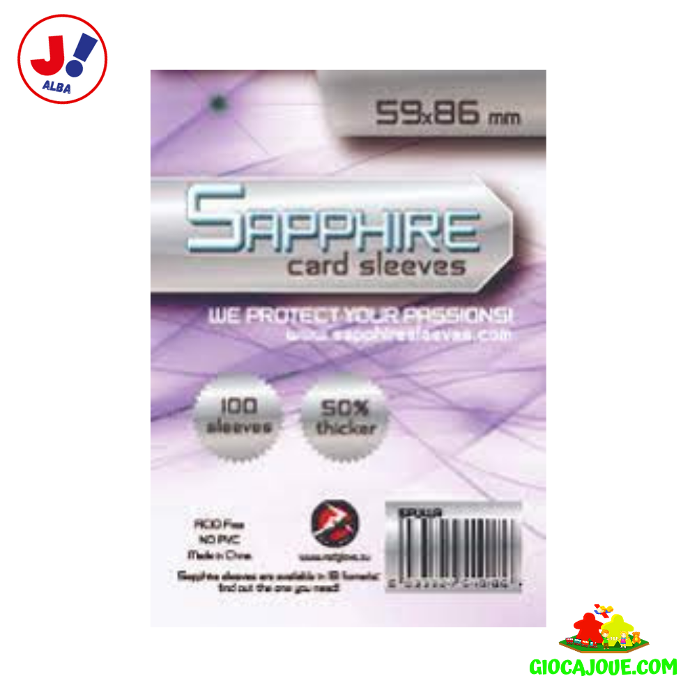 Fundas Para Cartas Yu-Gi-Oh 59x86 100 Fundas Sapphire Sleeves Lila 59x86 Mm – Protectoras Para Tarjetas Yu-Gi-Oh! Y Formato Japonés, 60 Micras Sin Fundas Para Cartas Yu-Gi-Oh 59x86 100 Fundas Sapphire Sleeves Lila 59x86 Mm – Protectoras Para Tarjetas Yu-Gi-Oh! Y Formato Japonés, 60 Micras Sin