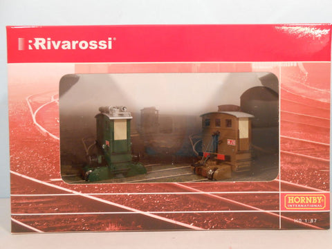 Rivarossi HR2072 - Set 2 autom. da manovra FS 208.039 Verde e ABL 4703 Castano Isabella